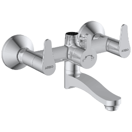PR-2150 Wall Mixer With Connector For Hand Shower Arrangement With Connecting Legs, Wall Flange & Wall Bracket For Hand Shower