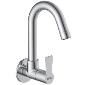 RL-4608 Sink Cock With Swinging Spout With Wall Flange (Wall Mounted Model)