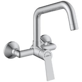 RL-4643 Single Lever Sink Mixer With Swinging Spout With Connecting Legs With Wall Flange (Wall Mounted Model)