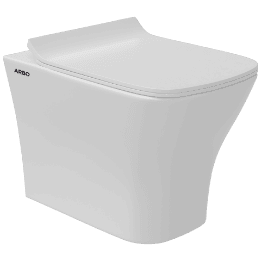 EWC-25111PP Cosmo Washdown EWC S Trap (4" Trap) With Gasket And Installation Kit With Normal Close Seat Cover, Hinges, Fixing Accessories