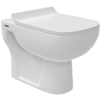 EWC-28111PP Inox Washdown EWC S Trap (4" Trap) With Gasket And Installation Kit With Normal Close Seat Cover, Hinges, Fixing Accessories