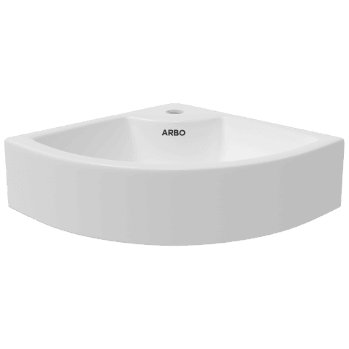 WBT-26441 Solo Corner Wall Hung Basin 12" x 12" Inch