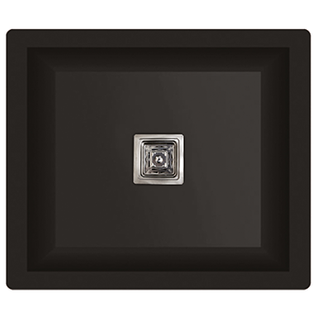 QS-03 Single Bowl Kitchen Sink 16" x 18" x 9" Inch Quartz Black