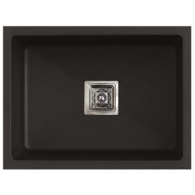 QS-35 Single Bowl Kitchen Sink 24" x 18" x 9" Inch Quartz Black