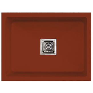 QS-36 Single Bowl Kitchen Sink 24" x 18" x 9" Inch Quartz Brown