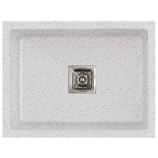 QS-37 Single Bowl Kitchen Sink 24" x 18" x 9" Inch Quartz Snow Sand