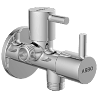 EL-1807 2 Way Angle Cock With Wall Flange