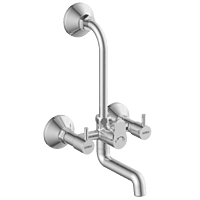 EL-1820 Wall Mixer 2 In 1 With Connecting Legs With Wall Flange