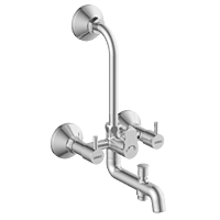 EL-1822 Wall Mixer 3 In 1 With Connecting Legs With Wall Flange