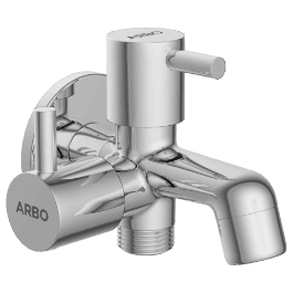 EL-1805 2 Way Bib Tap Side Handle With Wall Flange