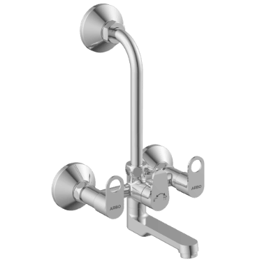 NE-1620 Wall Mixer 2 In 1 With Connecting Legs With Wall Flange