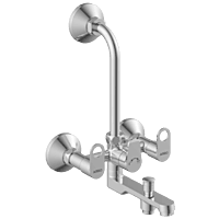 NE-1622 Wall Mixer 3 In 1 With Connecting Legs With Wall Flange