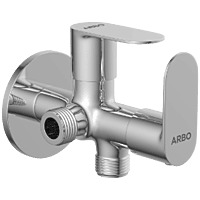 SL-2607 2 Way Angle Cock With Wall Flange