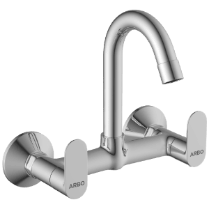 SL-2613 Sink Mixer With Swinging Spout With Connecting Legs With Wall Flange (Wall Mounted Model)