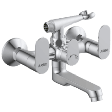 SL-2621 Wall Mixer 2 In 1 With Crutch, Connecting Legs With Wall Flange