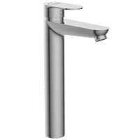 SL-2628 Single Lever Tall Basin Mixer With Braided Hoses (Table Mounted Model)