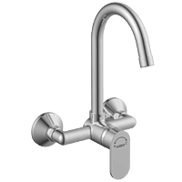 SL-2643 Single Lever Sink Mixer With Swinging Spout With Connecting Legs With Wall Flange (Wall Mounted Model)