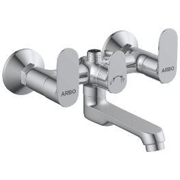 SL-2650 Wall Mixer With Connector For Hand Shower Arrangement With Connecting Legs, Wall Flange & Wall Bracket For Hand Shower
