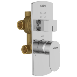 SL-2653 2 Inlet 3 Outlet High Flow Diverter Body With Upper Part Set