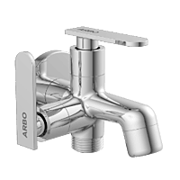 IX-2805 2 Way Bib Tap Side Handle With Wall Flange