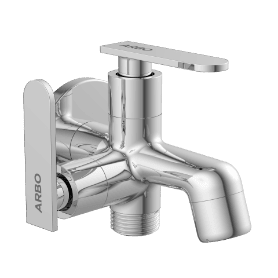 IX-2805 2 Way Bib Tap Side Handle With Wall Flange