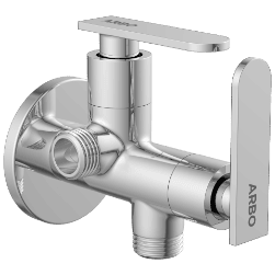 IX-2807 2 Way Angle Cock With Wall Flange