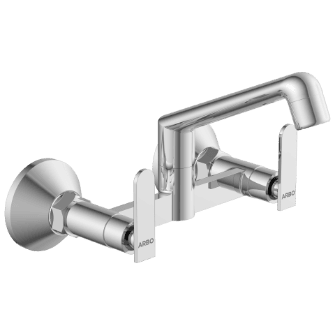 IX-2813 Sink Mixer With Swinging Spout With Connecting Legs With Wall Flange (Wall Mounted Model)
