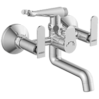 IX-2821 Wall Mixer 2 In 1 With Crutch, Connecting Legs With Wall Flange