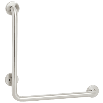 DF-021 Grab Bar Left 90° L-Angle 300 x 600 mm Satin