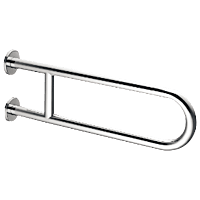 DF-031 U-Shaped Fixed Grab Bar 750mm Long Satin