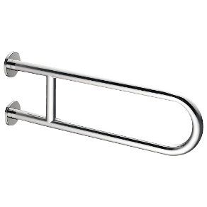 DF-031 U-Shaped Fixed Grab Bar 750mm Long Satin