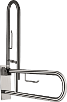 DF-041 U-Shaped Vertical Swing Disable Grab Bar 750mm Long Satin