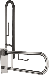 DF-041 U-Shaped Vertical Swing Disable Grab Bar 750mm Long Satin