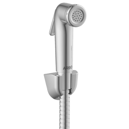 HF-09 ABS Round Health Faucet With Hook & 1.2 Mtr. S.S. Tube