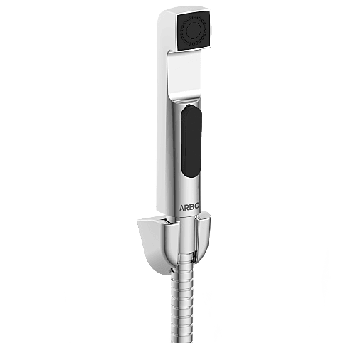 HF-14 ABS Square Health Faucet With Hook & 1.2 Mtr. S.S. Tube