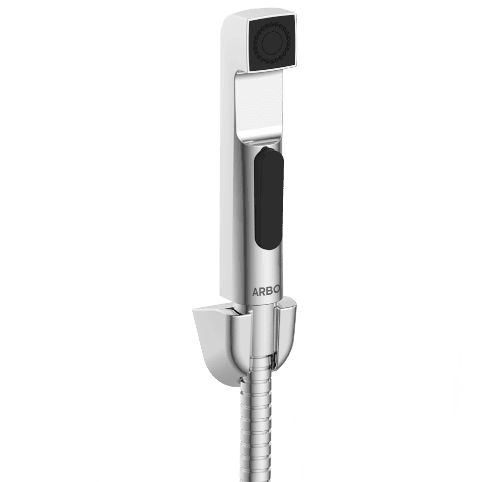 HF-14 ABS Square Health Faucet With Hook & 1.2 Mtr. S.S. Tube