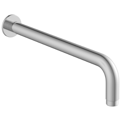 SHA-27 S.S. 304 Round Shape With 90° Bend For Wall Mounted Shower Arm With Wall Flange-15" Inch