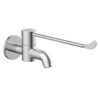 MD-5403 Long Nose Bib Tap With Wall Flange