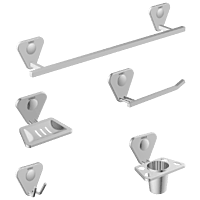 OR-11 Oscar Set 5 Pcs. (Towel Rod, Soap Dish, Nepkin Ring, Robe Hook,Tumbler Holder)