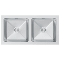 HMR-09 Double Bowl Kitchen Sink 37" x 18" x 10" Inch Hand Made