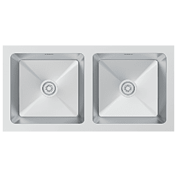 HMR-09 Double Bowl Kitchen Sink 37" x 18" x 10" Inch Hand Made