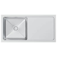 HMR-08 Drainboard Kitchen Sink 37" x 18" x 9" Inch Hand Made