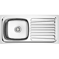 KS-19 Drainboard Kitchen Sink 37" x 18" x 8" Inch (1mm)