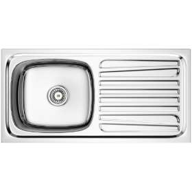 KS-19 Drainboard Kitchen Sink 37" x 18" x 8" Inch (1mm)