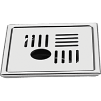 SD-19 Bathroom Grating With Pipe Hole 6" x 6" Inch SUS 304