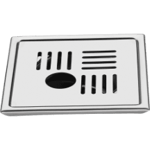 SD-19 Bathroom Grating With Pipe Hole 6" x 6" Inch SUS 304
