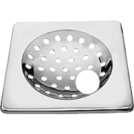 SD-31 Square Watse Drain With Pipe Hole 6" x 6" Inch