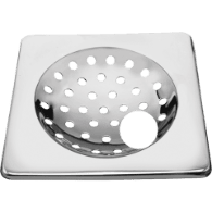 SD-31 Square Watse Drain With Pipe Hole 6" x 6" Inch