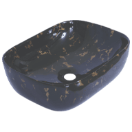 HTT-109 Charcoal Elegance Designer Table Top 18" x 12" x 5" Inch