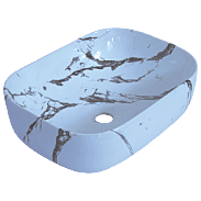 HTT-112 Golden Veins Designer Table Top 18" x 12" x 5" Inch